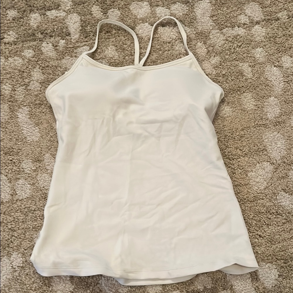 Women's White Spaghetti Strap Top